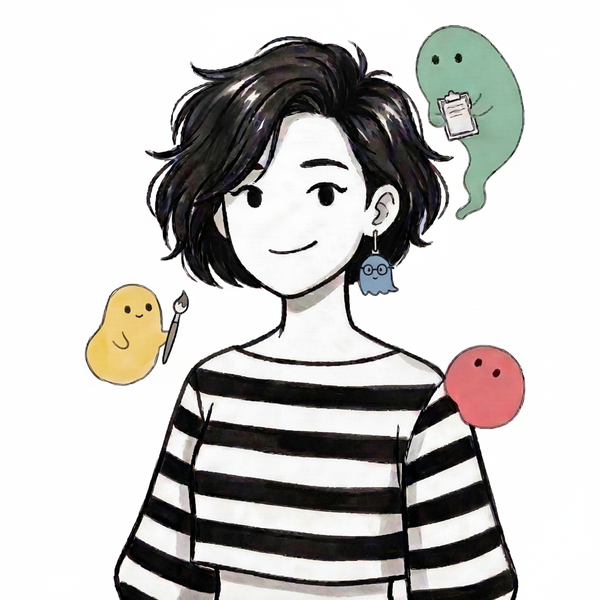 Caro and her AI team — three friendly AI sprites helping with different tasks